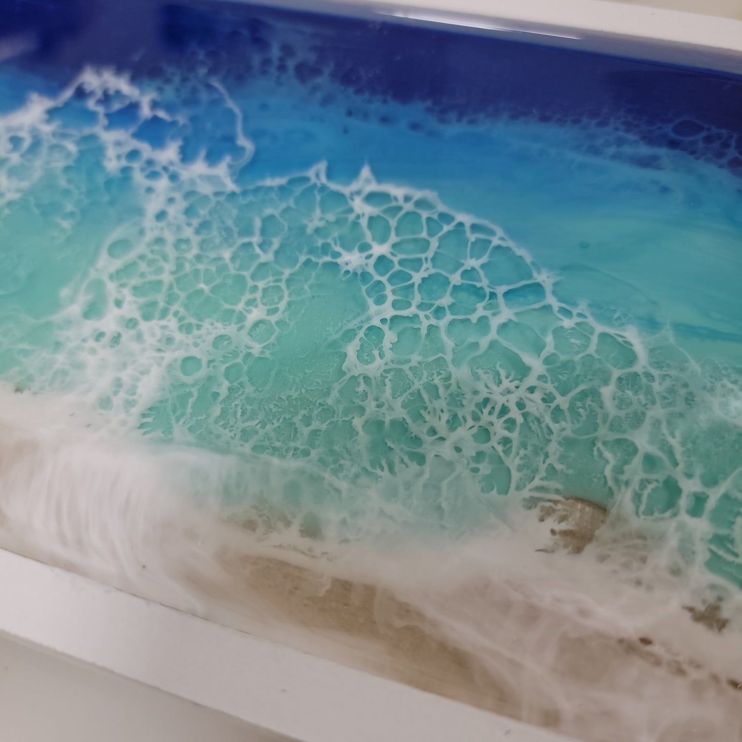 Epoxy Art Ocean Wave Trinket Tray