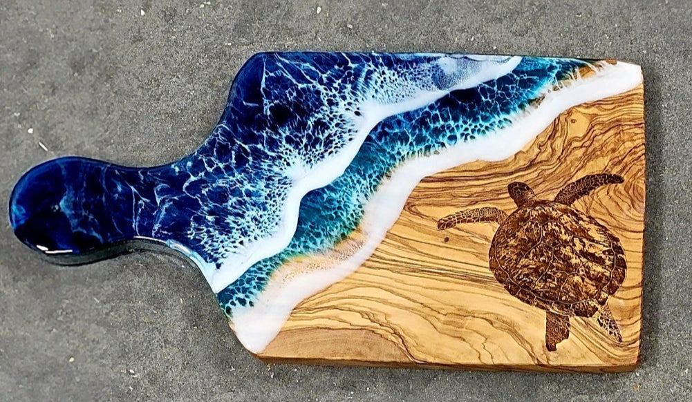 Sarasota Epoxy Art Class (Custom day & time) - Olivewood Charcuterie Epoxy Resin Workshop - Create your own art!