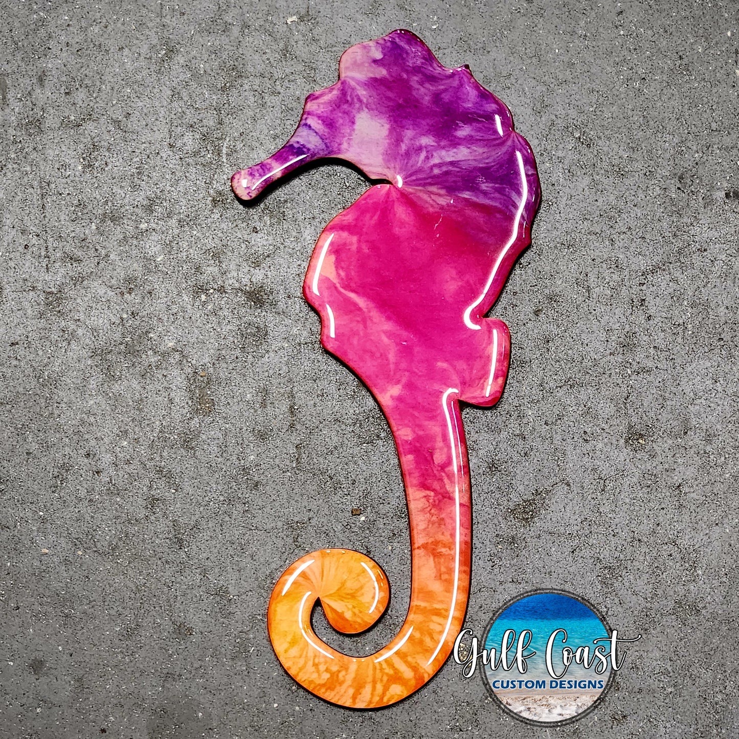Sahara Sunset Seahorse Wall Art Decor