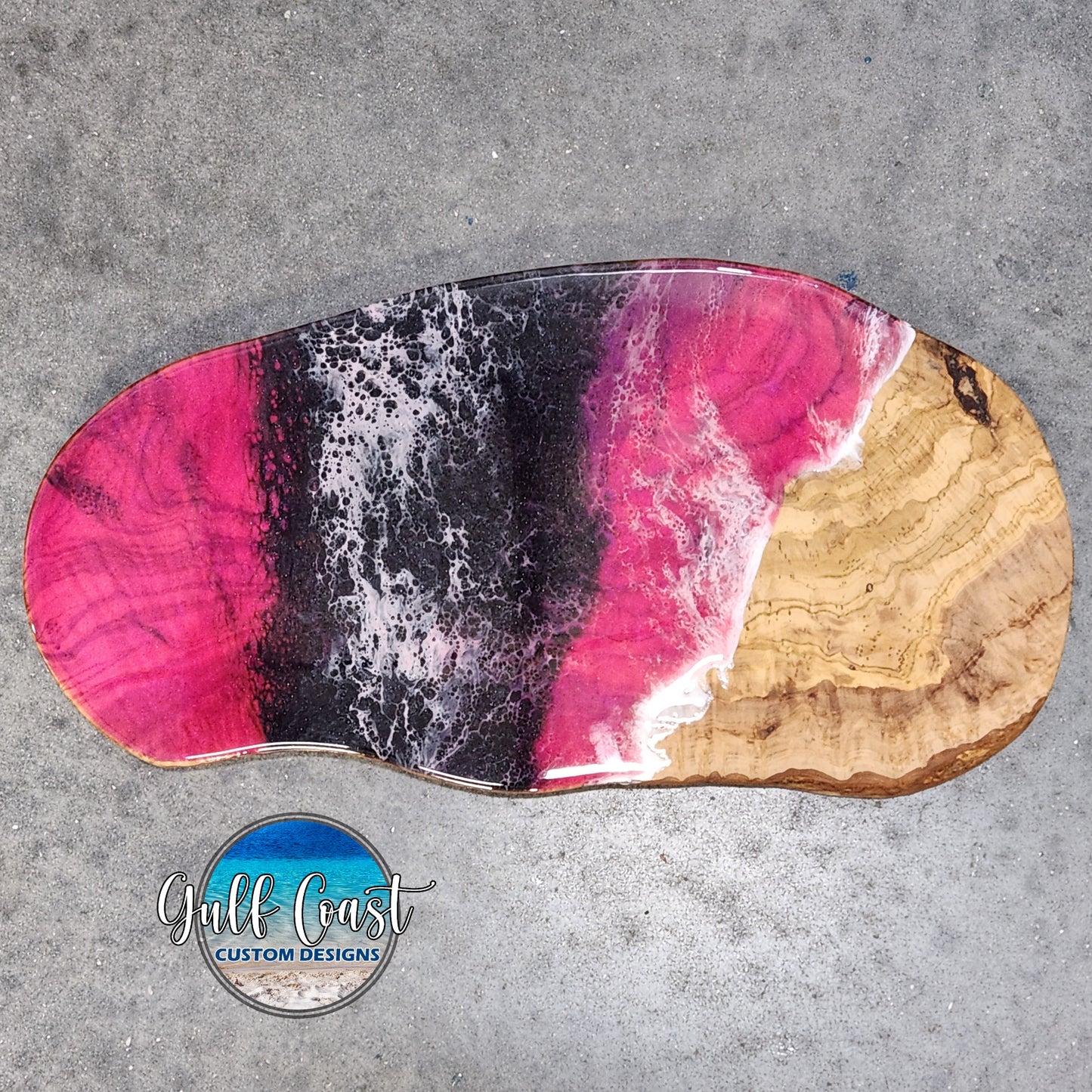 Olivewood Charcuterie & Cutting Board Epoxy Design 19.75"