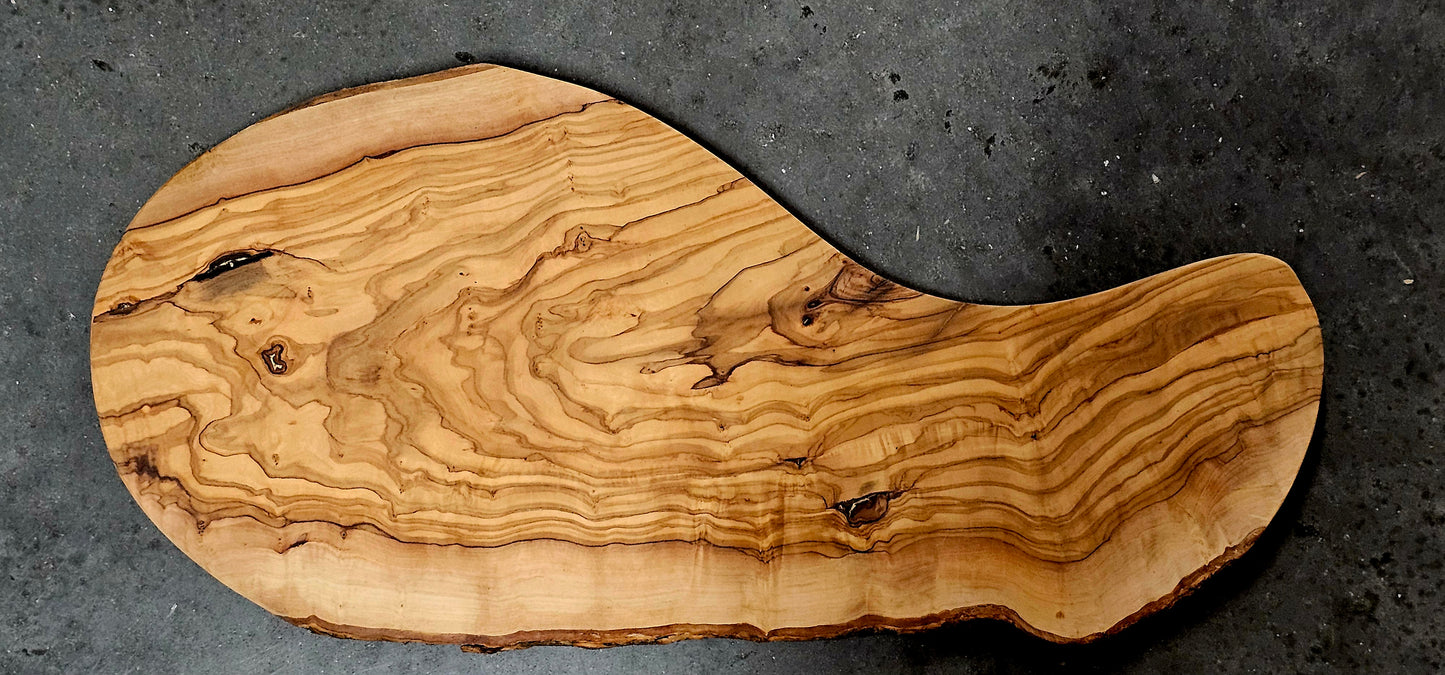 Olivewood Cutting Board Cheese Serving Tray - Custom Engraved Olive Wood Boards