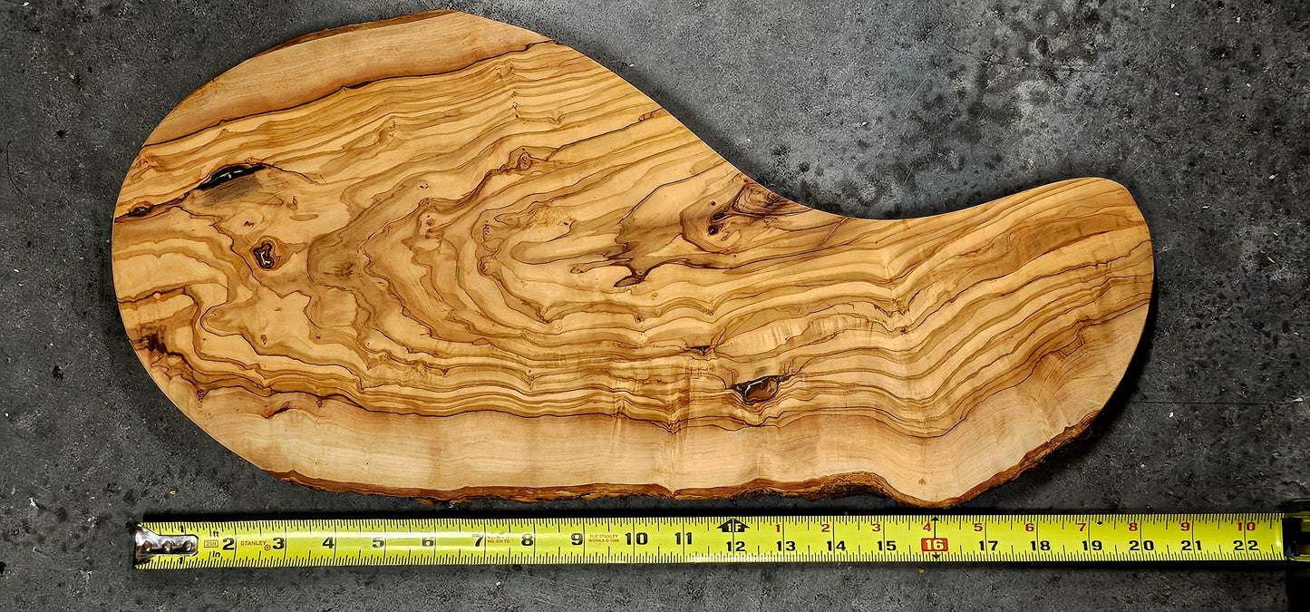 Olivewood Cutting Board Cheese Serving Tray - Custom Engraved Olive Wood Boards