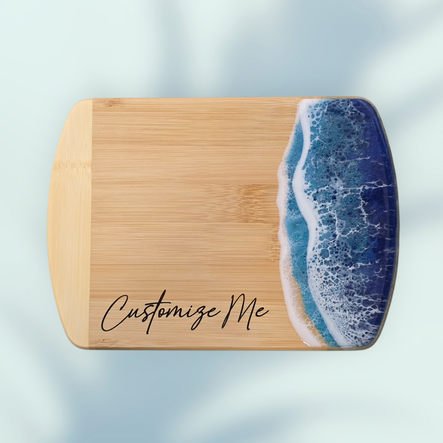 Bamboo Miniature Ocean Resin Art Board with Free Name Drop (Wholesale)