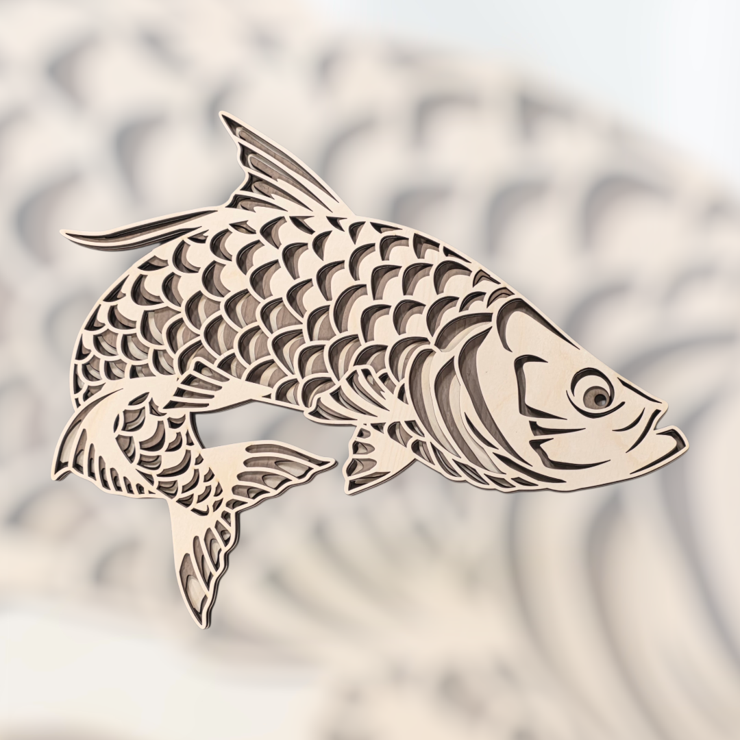 Multi-layer Tarpon Wall Art & Home Decor