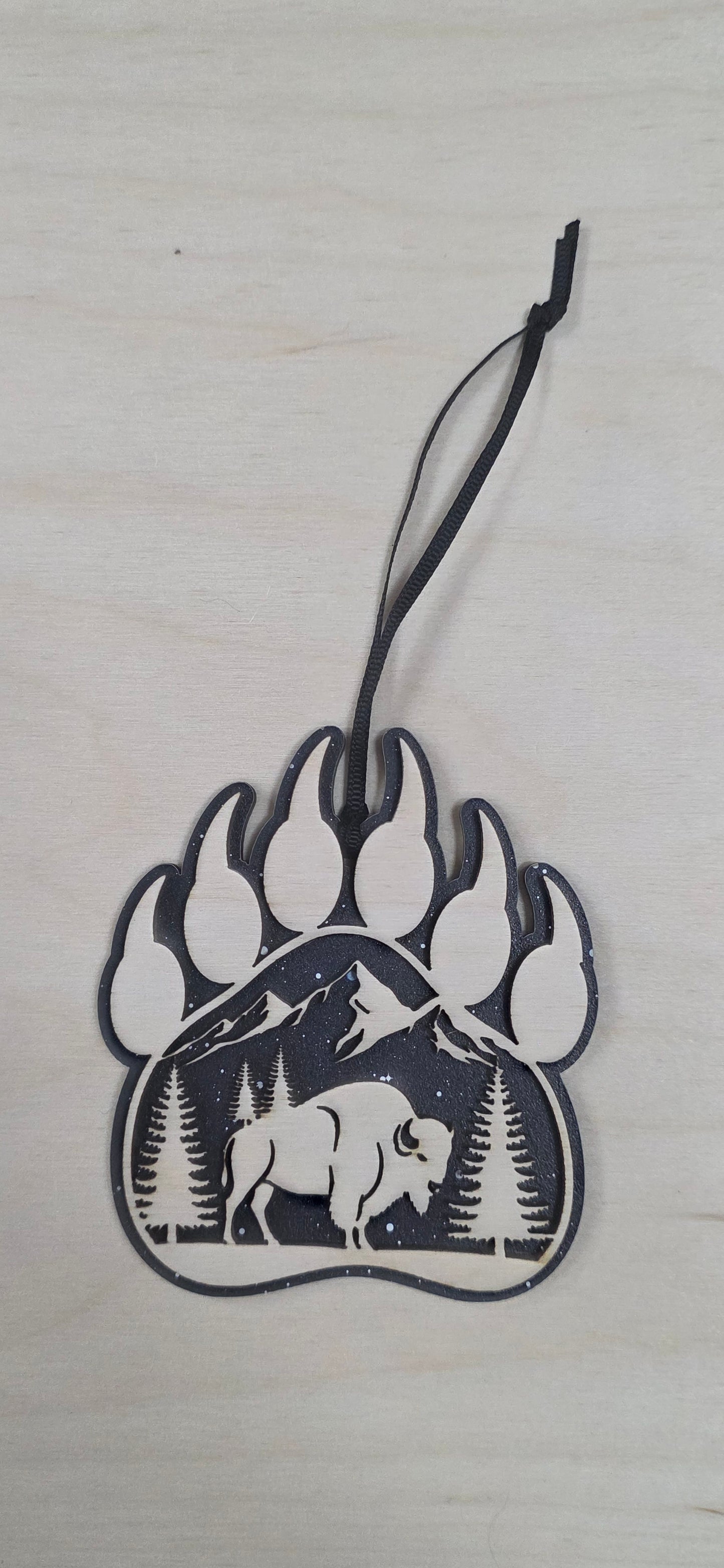 Bear Claw Buffalo Mountain Holiday Ornament