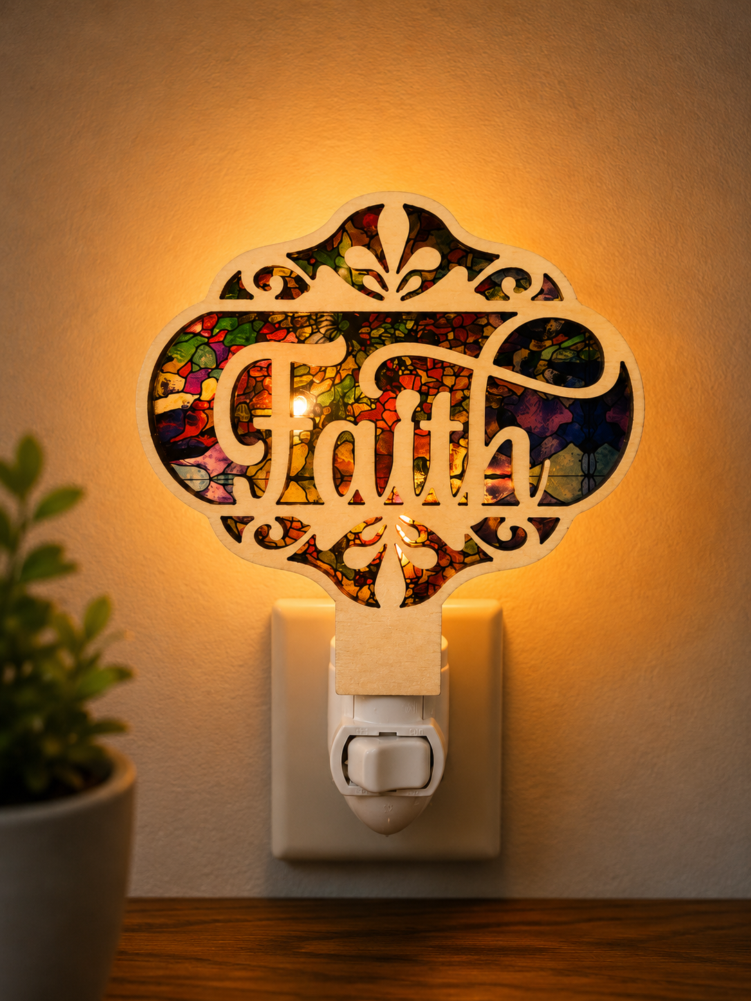 Faith LED Night Light - Christian Faith Nightlight