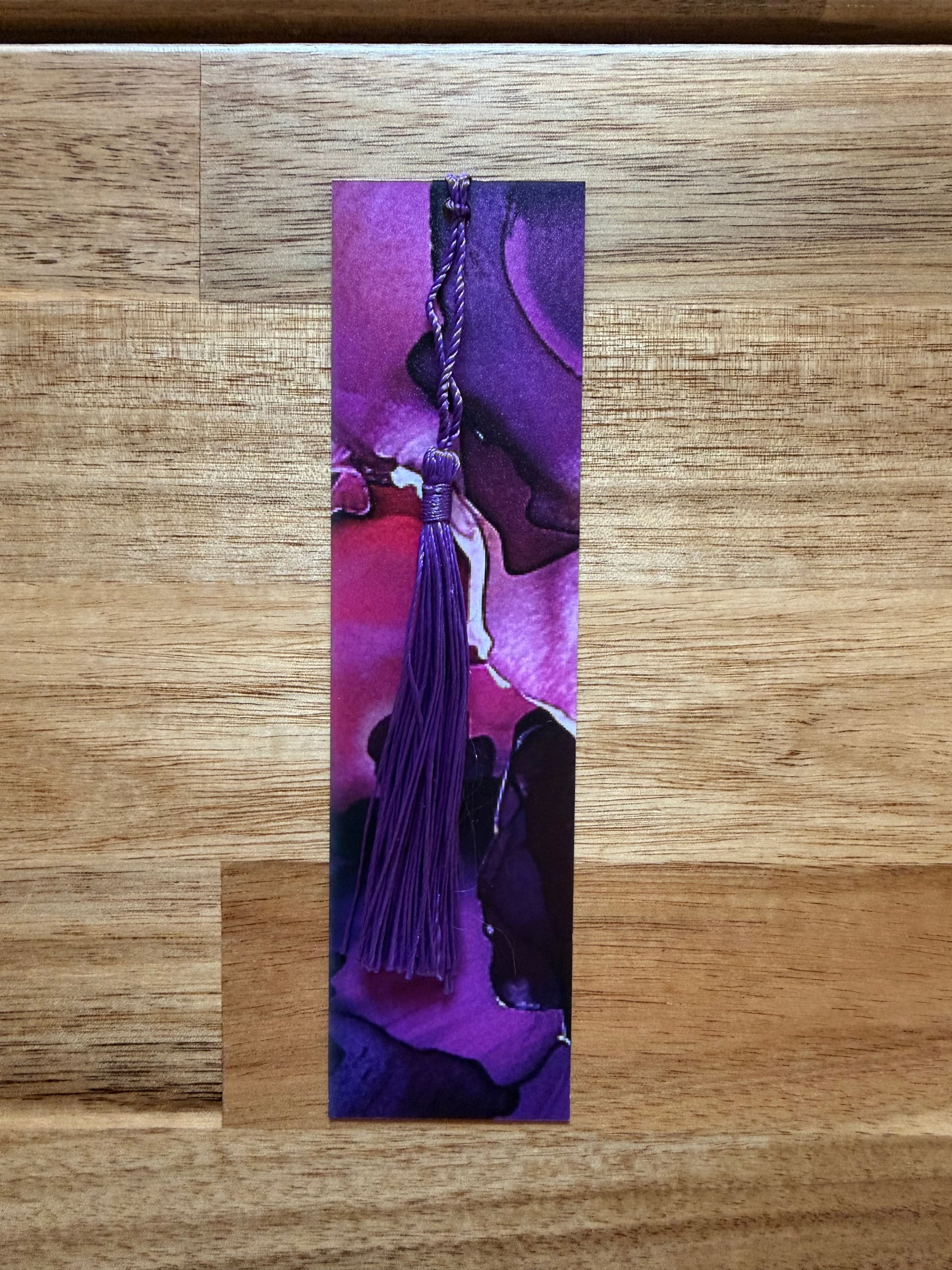 Purple Watercolors Bookmark
