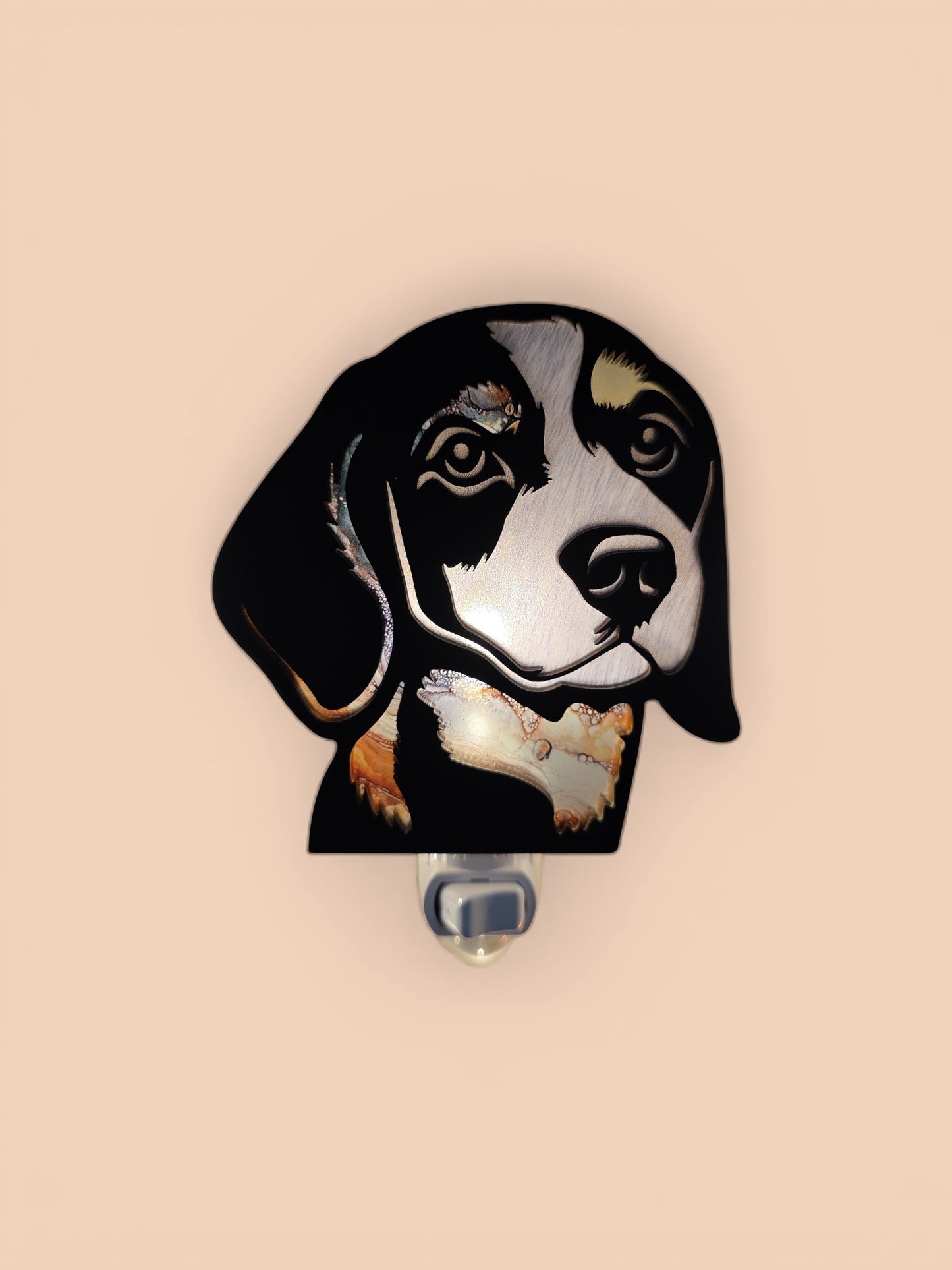 Beagle Wood LED Night Light Dog Lovers Nightlight