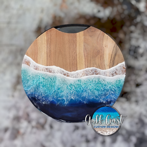 Sarasota Epoxy Art Class (Custom day & time) - Olivewood Charcuterie Epoxy Resin Workshop - Create your own art!