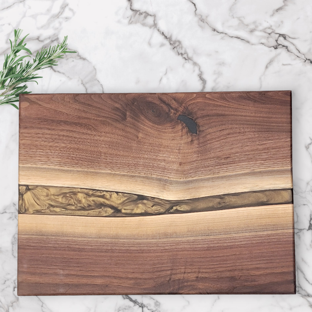 The Metallic Collection "Bronze Brilliance" Charcuterie Cutting Board Kitchen Decor