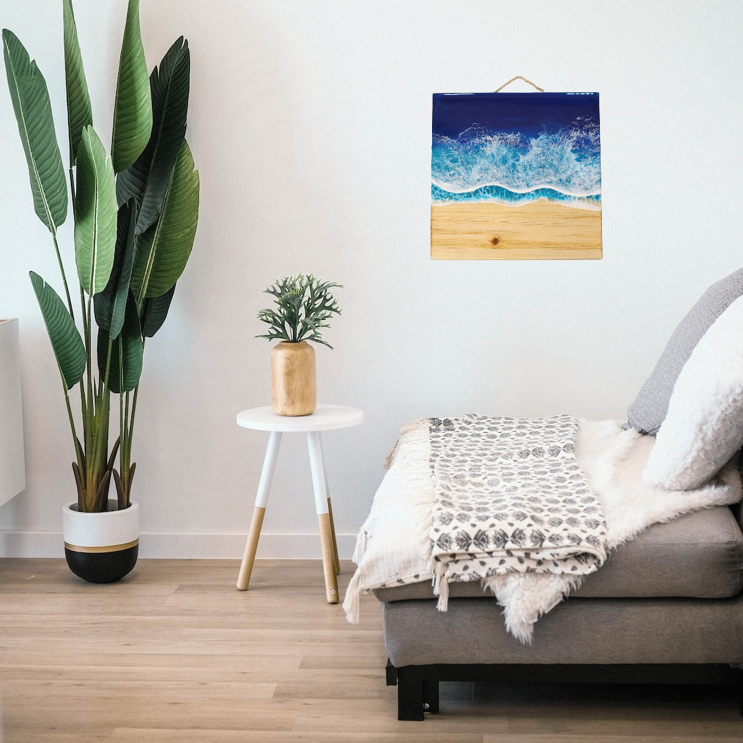 Beach Decor Wall Art #3 - Epoxy Resin Beach Decor