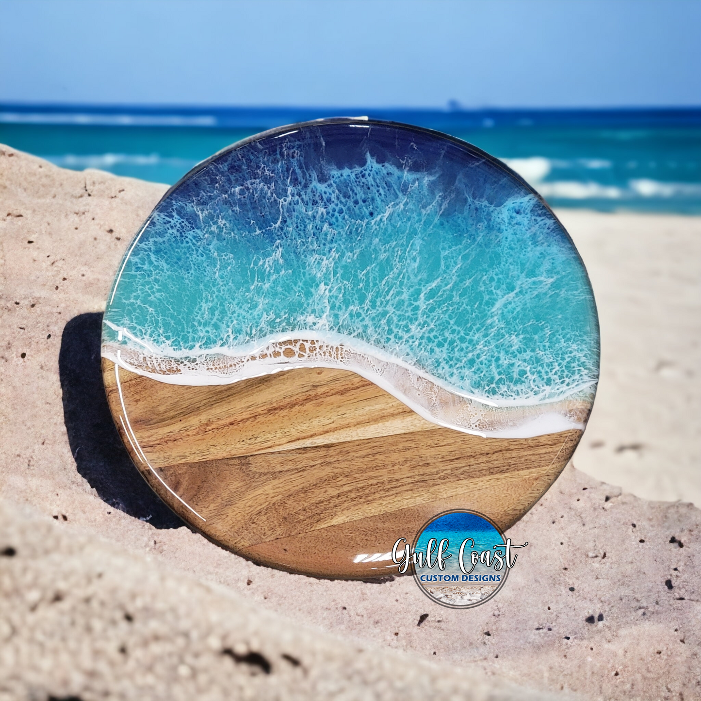 Lazy Suzan Epoxy Beach Decor