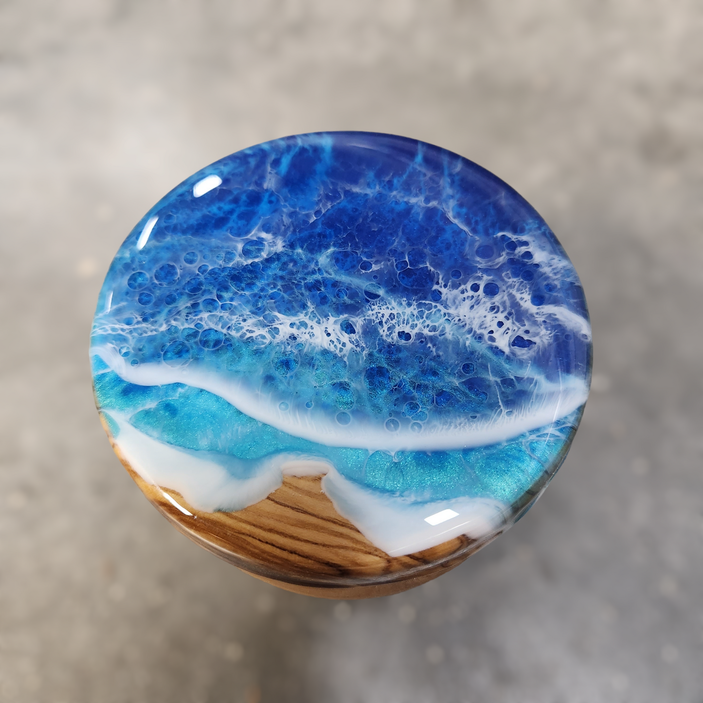 Olivewood Salt Cellar or trinket box Cellar