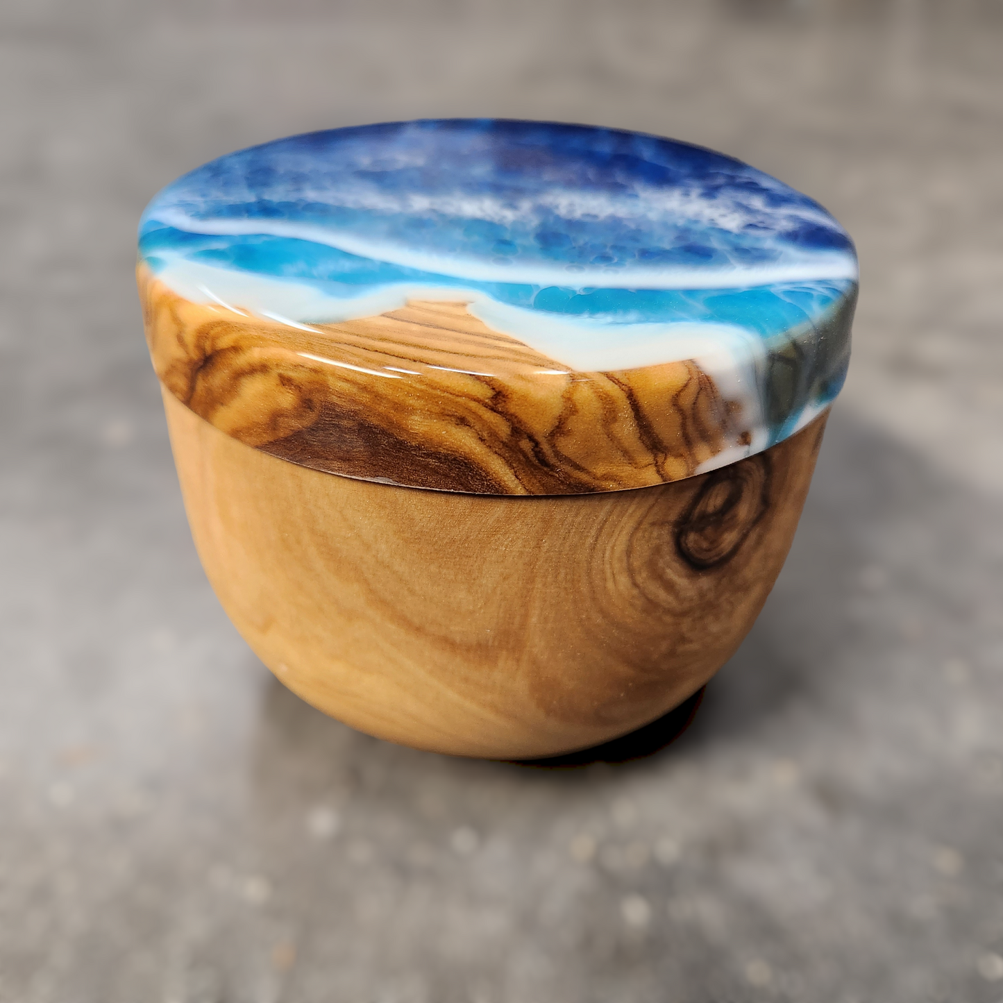 Olivewood Salt Cellar or trinket box