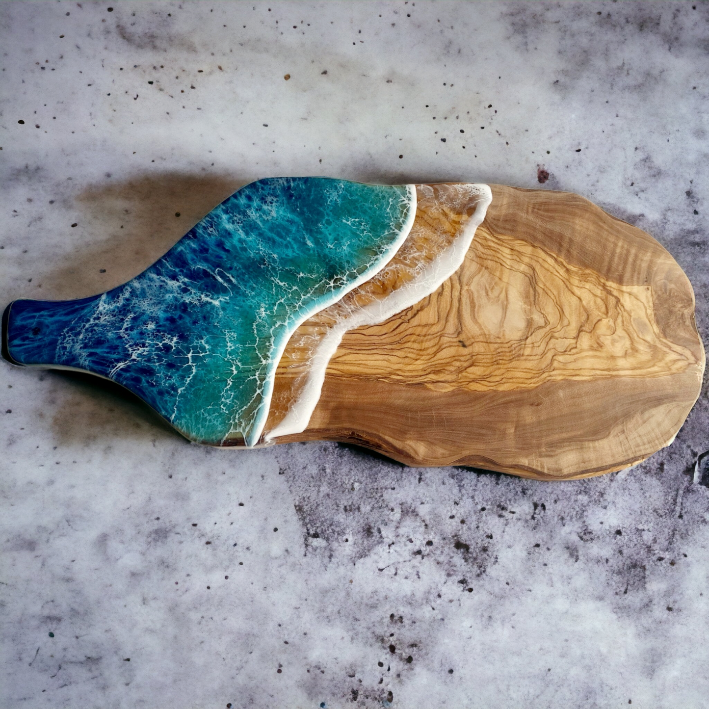 Olivewood Ocean Resin Charcuterie Kitchen Board Cheese Board Decor