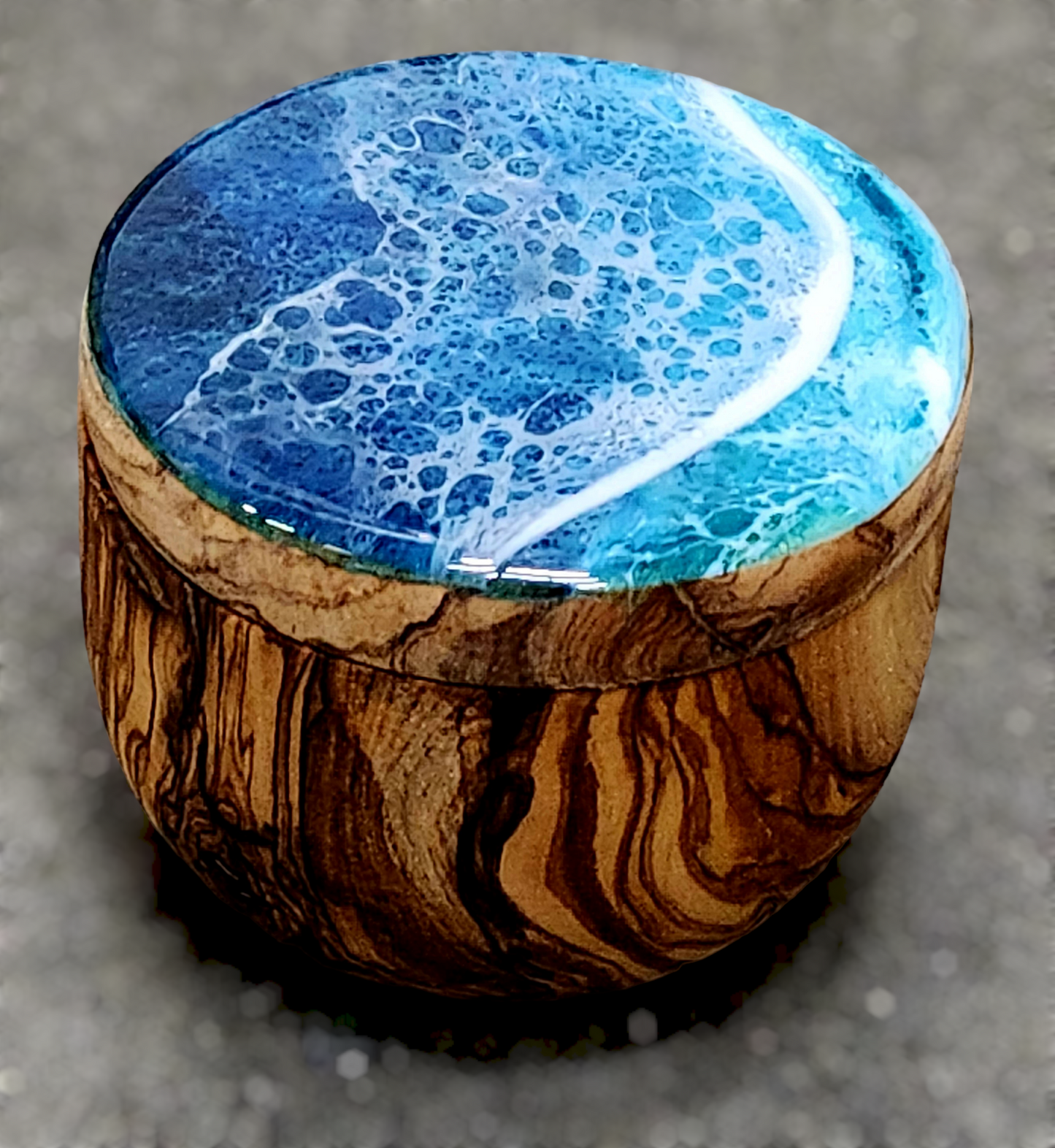Olivewood Salt Cellar or Trinket box