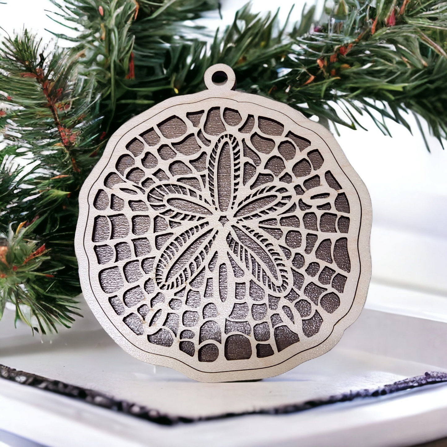 Sand Dollar Ornament Holiday Ornaments