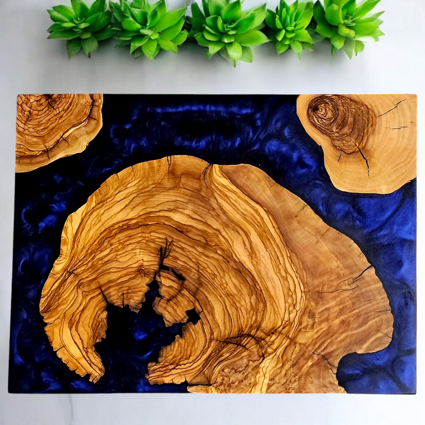 Epoxy Olivewood River Board Serving Tray Cheeseboard Charcuterie Olive Wood Board charcuterie