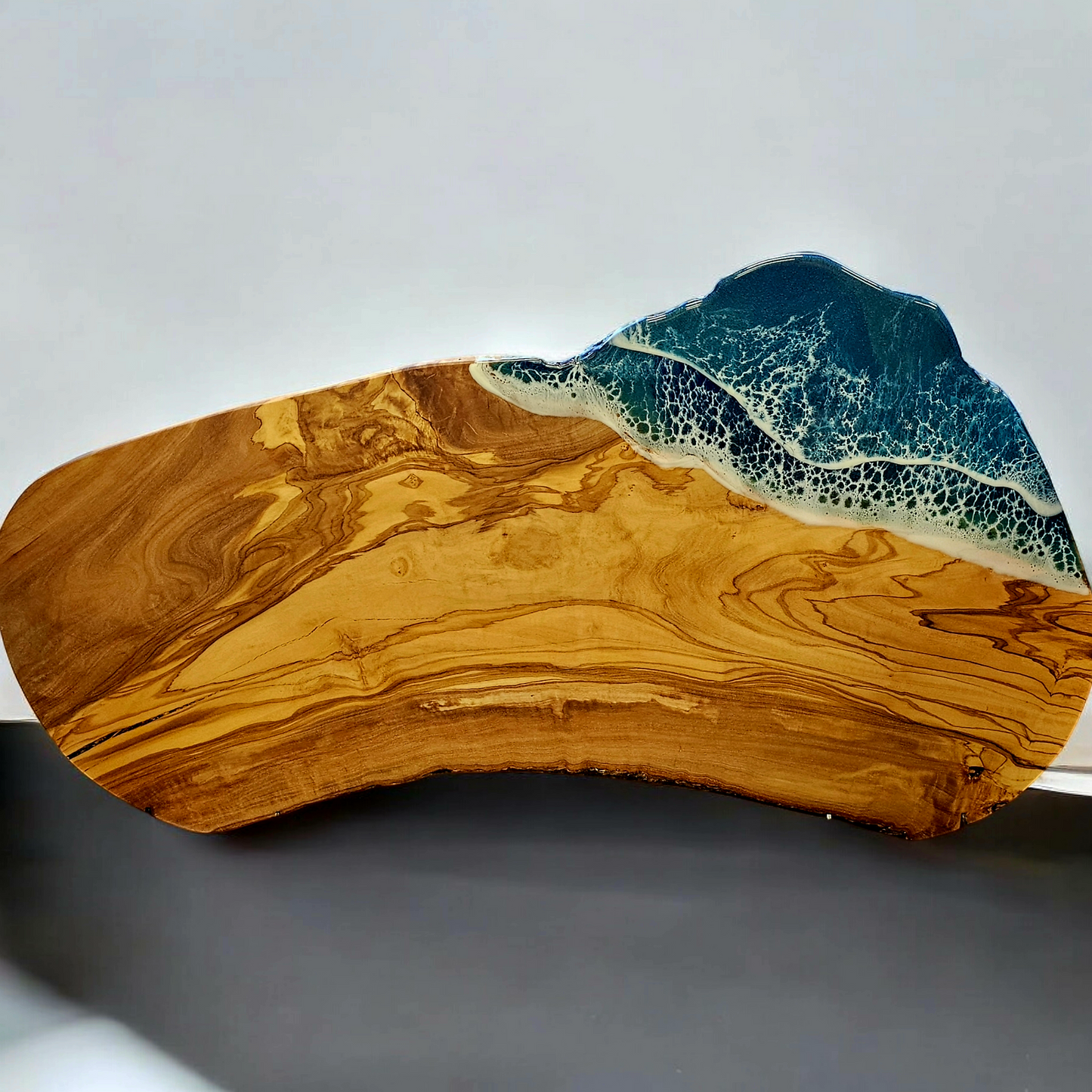 XL Olivewood Charcuterie Ocean Resin Cutting Board charcuterie