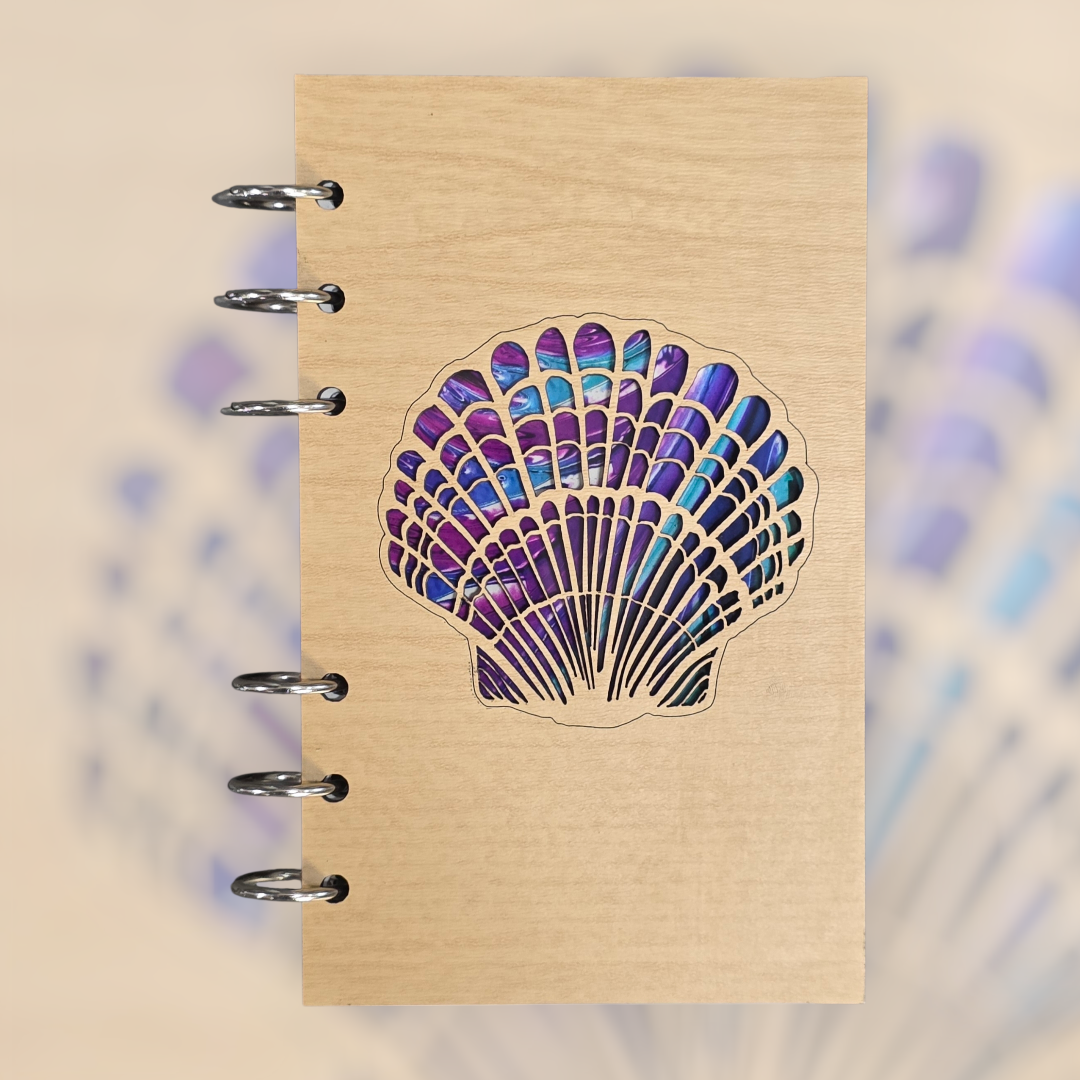 Sea Shell A6 Refillable Notebook Journal