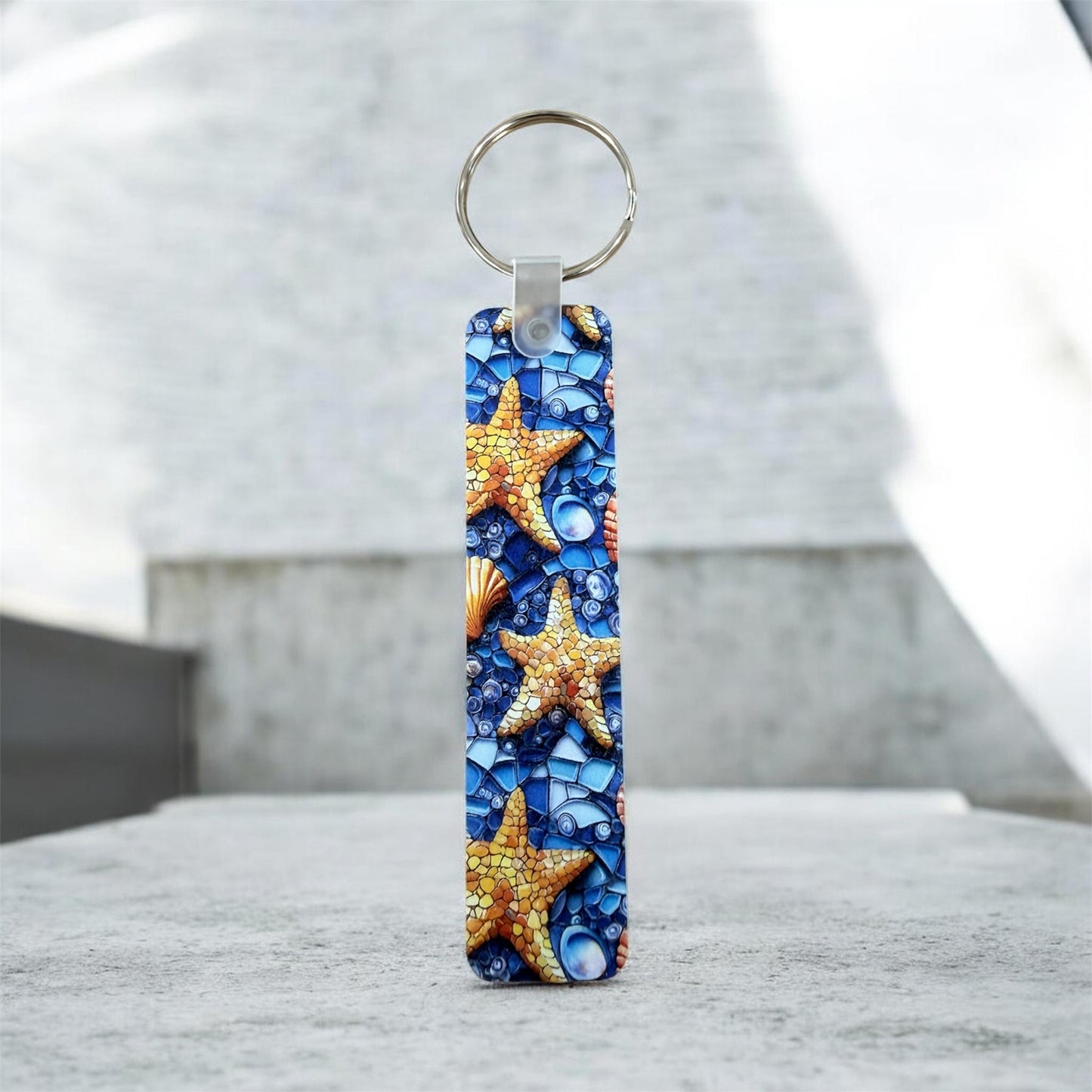 Starfish Keychain Coastal Tropical Keychain (Wholesale)