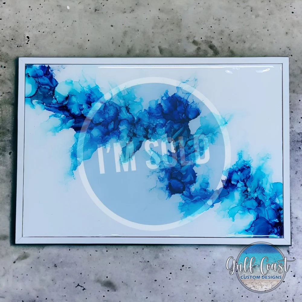 Chasing Waves Alcohol Ink Artwork 13’’ x 19’’