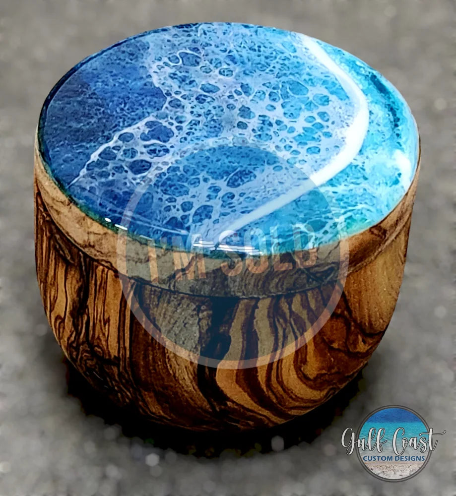 Olivewood Salt Cellar or Trinket box Cellar