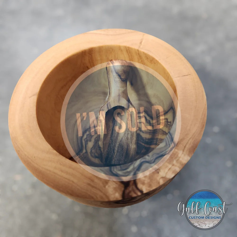 Olivewood Salt Cellar or trinket box Cellar