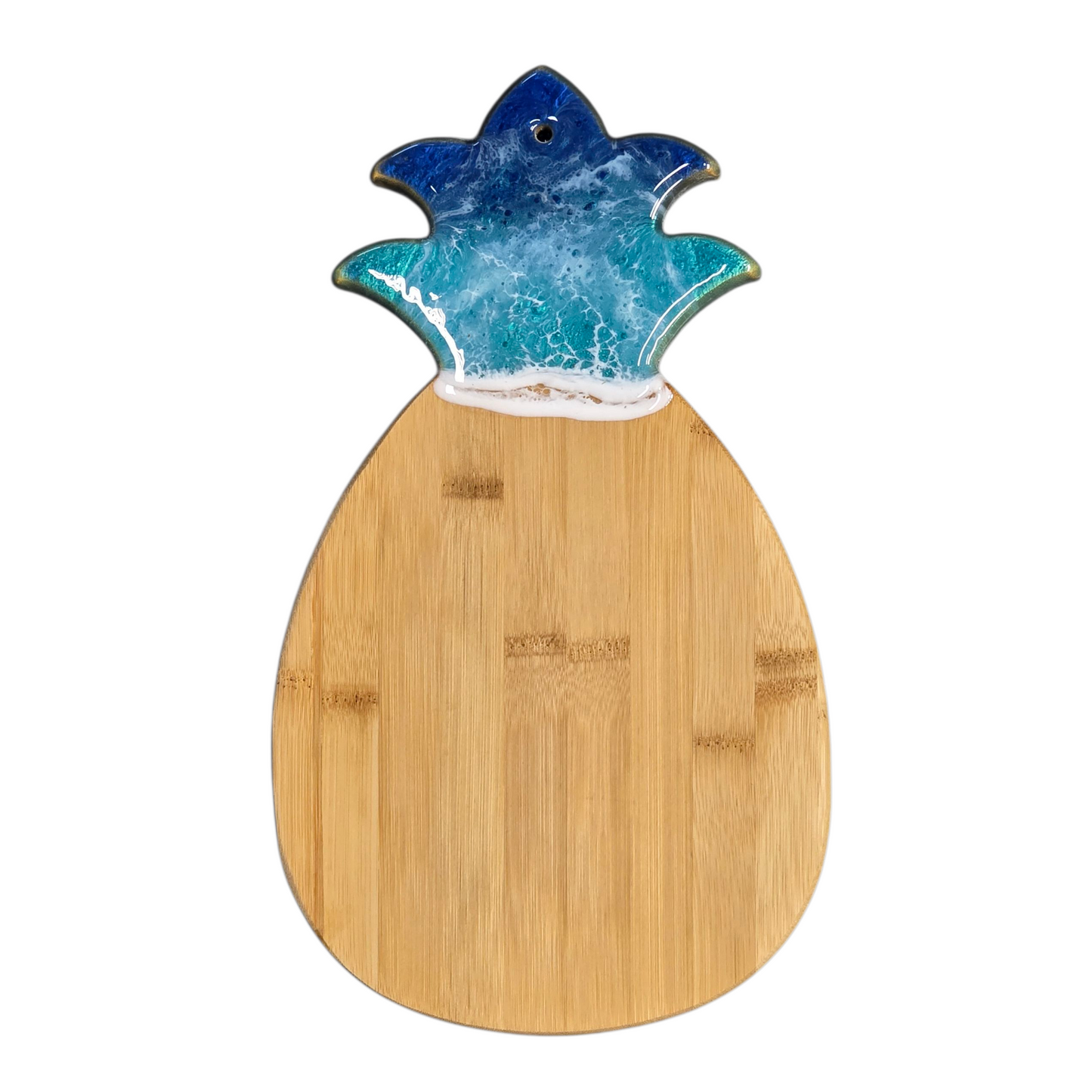 Pineapple Bamboo Cutting Board š with Resin Art