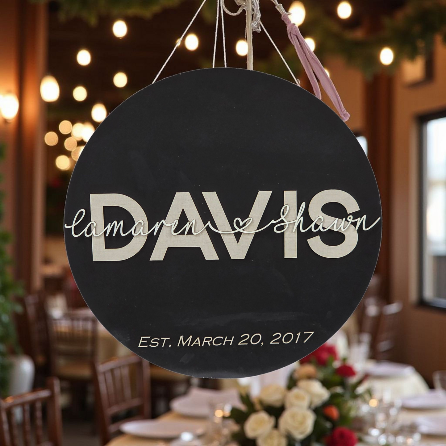 Personalized Wedding Gift | Established Sign | Custom Coastal Decor | Custom Wood Sign Family Name Sign | Last Name Sign Anniversary Gift |