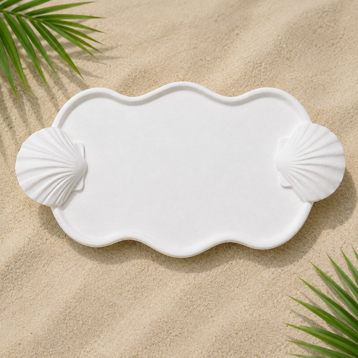 Coastal Sea Treasure Tray Ceramic Resin Luxe Collection