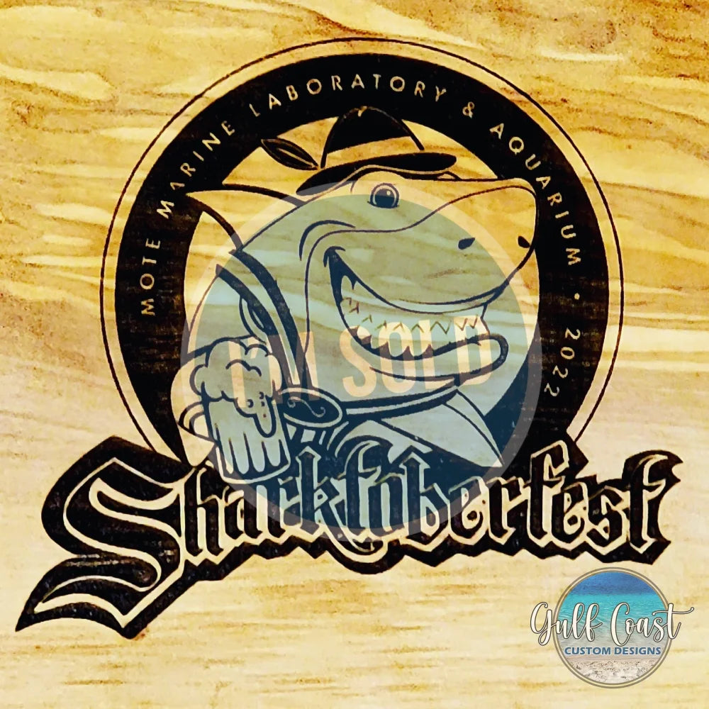 Sharktoberfest Olivewood Charcuterie Board Benefitting Mote Marine - Limited Edition Serving Trays