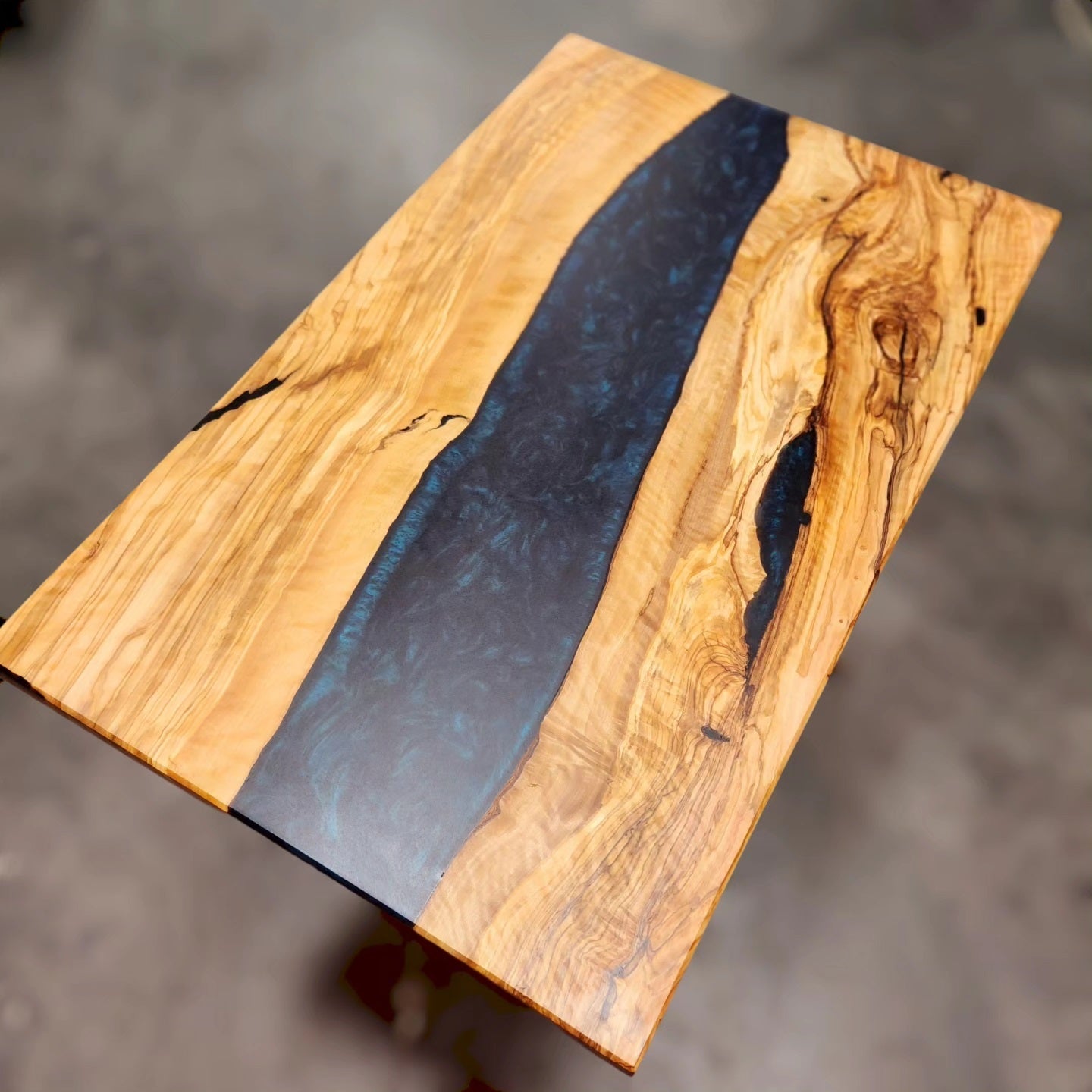 Olivewood Sofa End Table - Custom (Sandy) End Tables