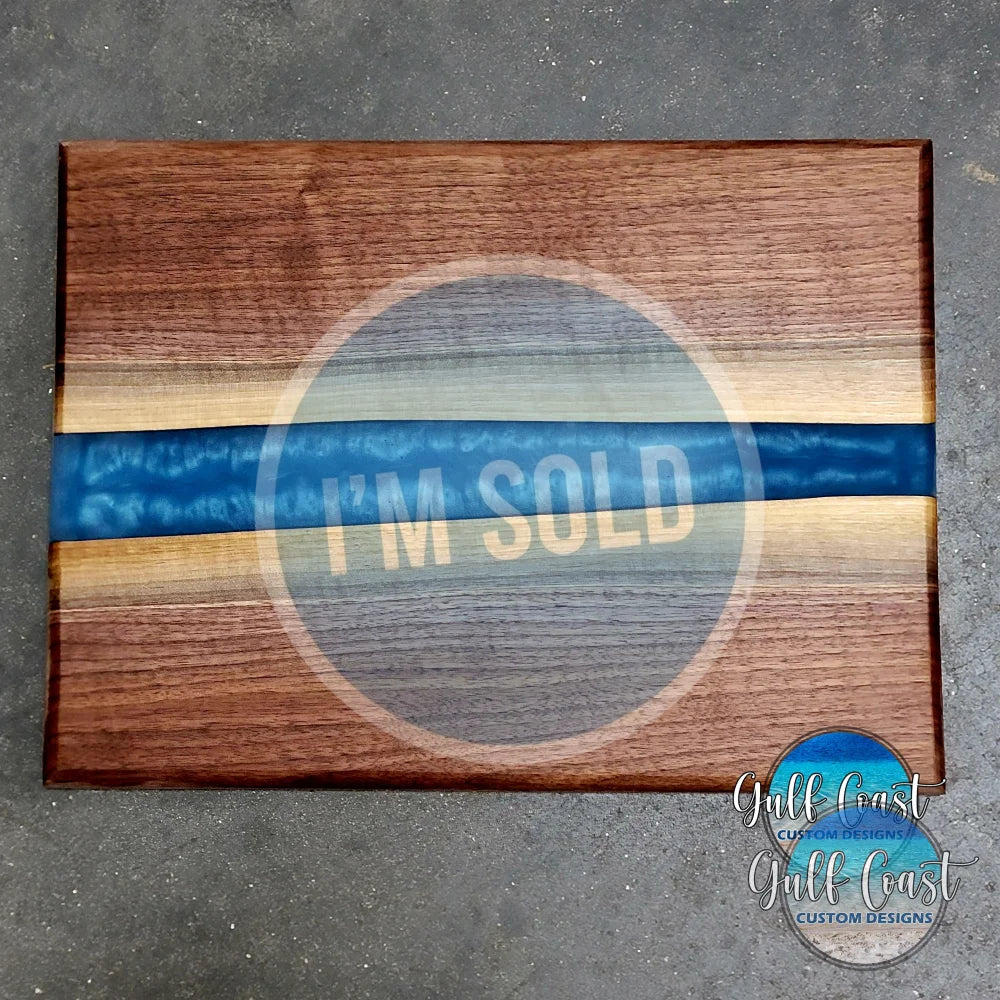 Walnut and Umi Blue Cutting Charcuterie Board cutting boards