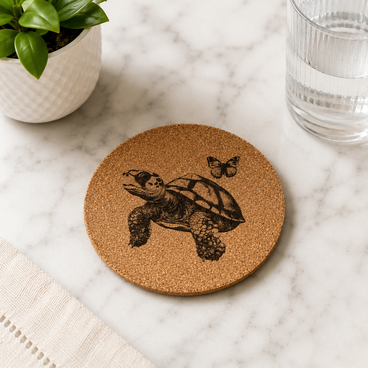 Customized Cork Coasters (Set of 4)