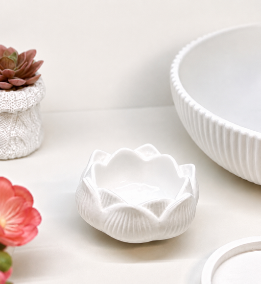Lotus Votive Holder - Luxe Floral Candle Votive Holder