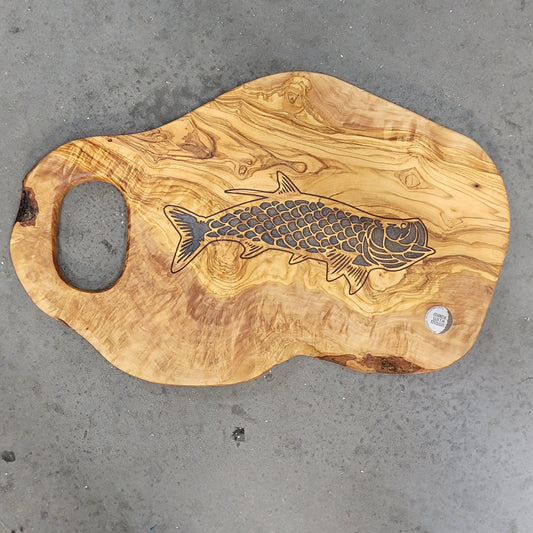 Tarpon Olivewood Limited Edition Moon Dust Inlay Charcuterie Board cutting boards