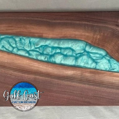 Chartreuse Custom Walnut Serving Tray Cutting Board