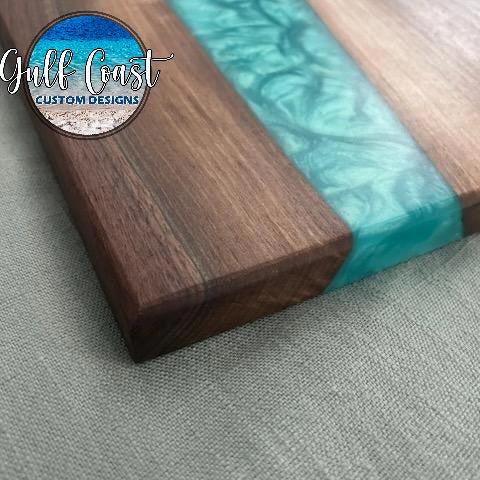 Chartreuse Custom Walnut Serving Tray Cutting Board