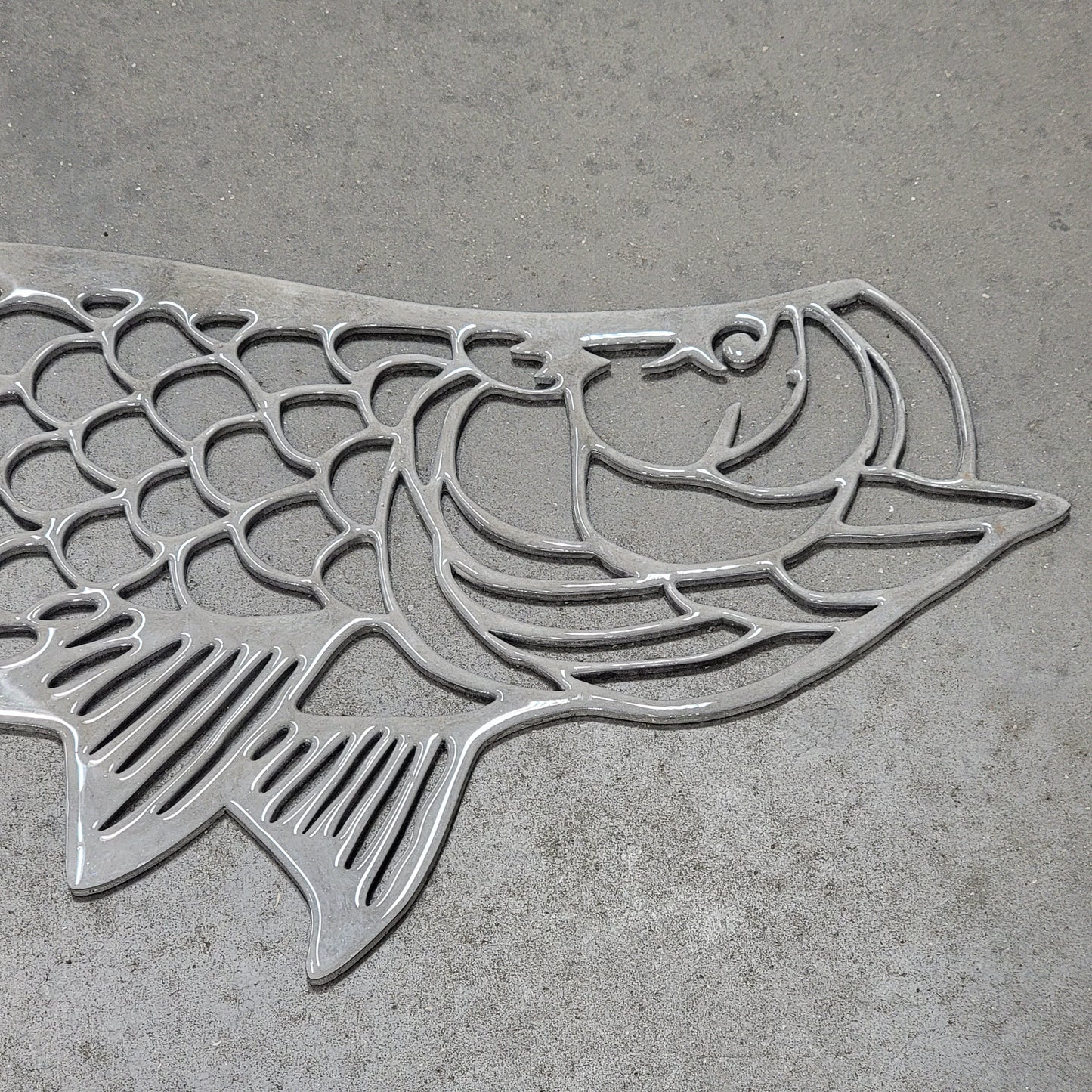Custom Tarpon with Metallic Epoxy Home Fishing Wall Decor Art Artwork