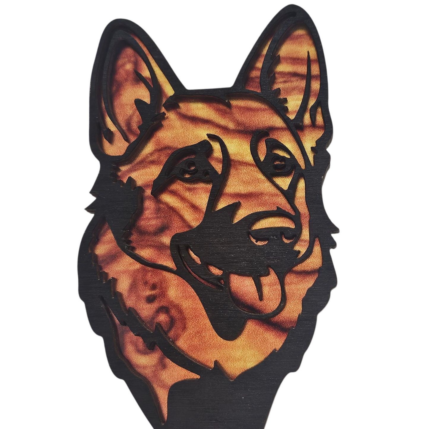 German Shepherd Wood LED Night Light