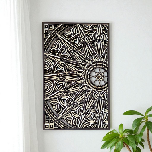 Multilayer Mandala Wall Art – Luxury Handcrafted Designer Decor