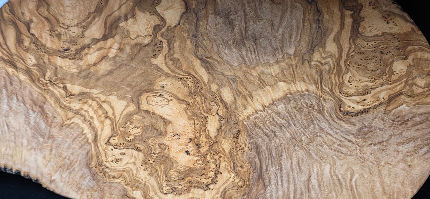 Olivewood Ocean Resin Cutting Board Serving Tray XL 30" x 13"