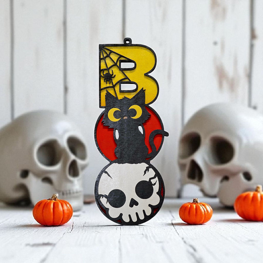 Halloween BOO Hanging Sign