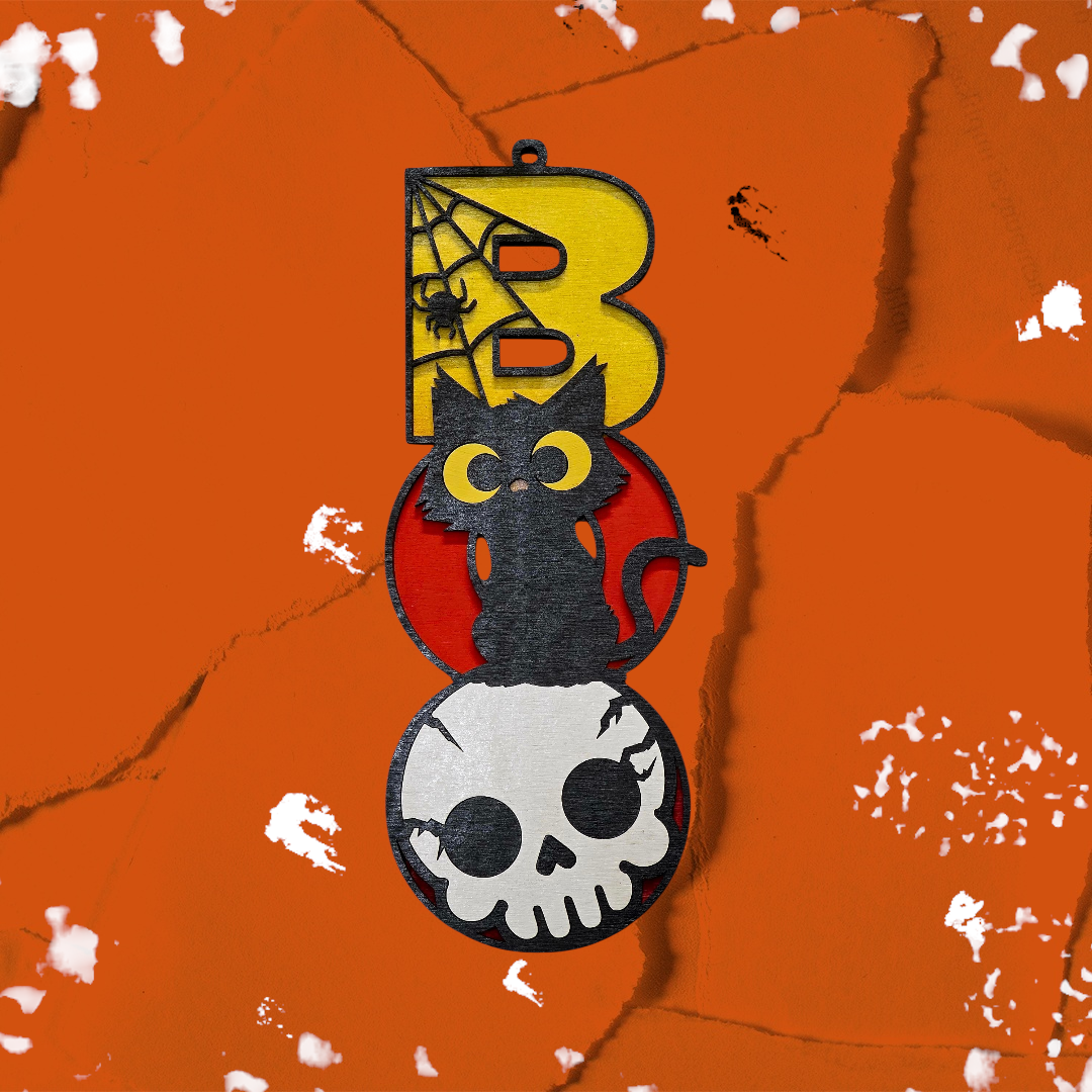 Halloween BOO Hanging Sign