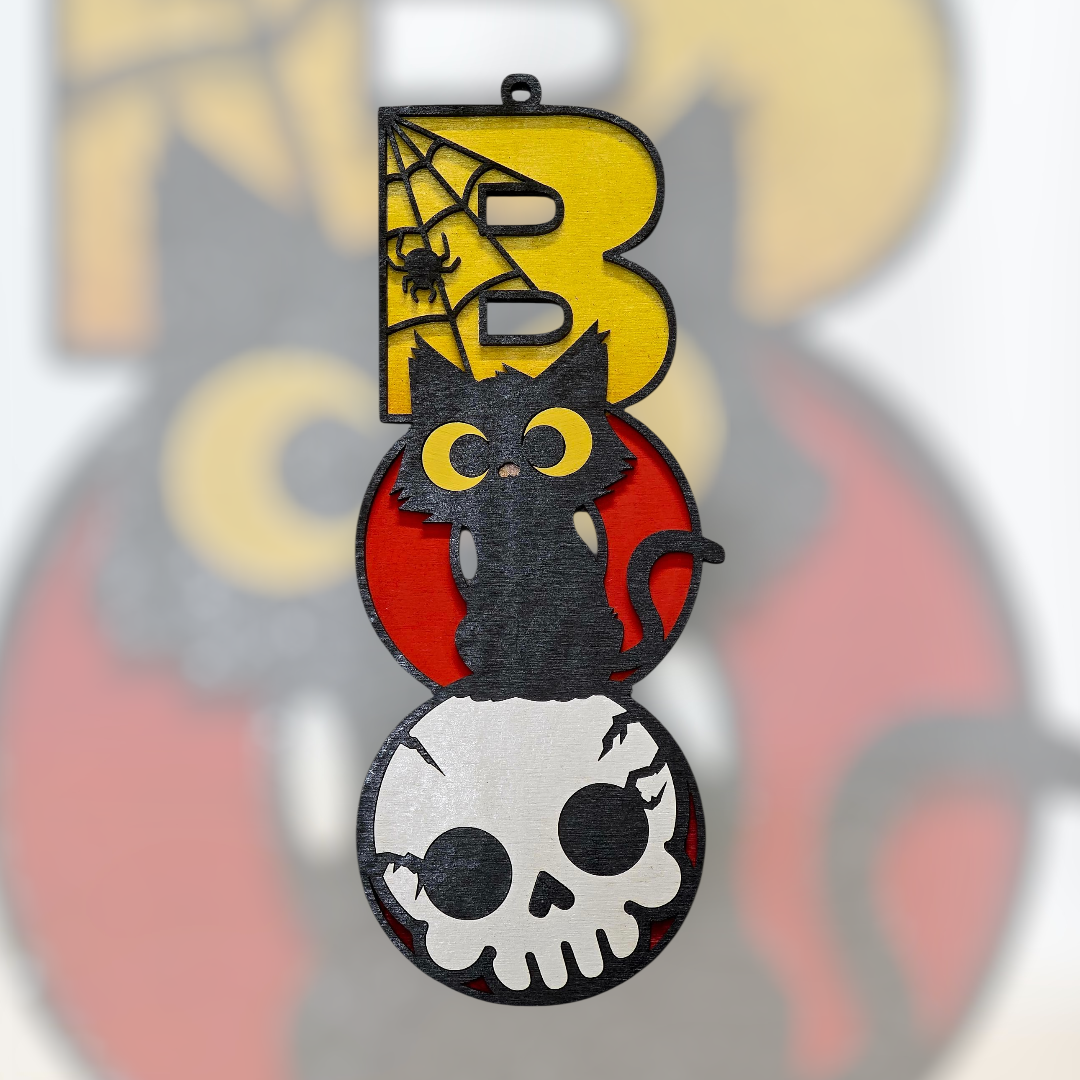 Halloween BOO Hanging Sign