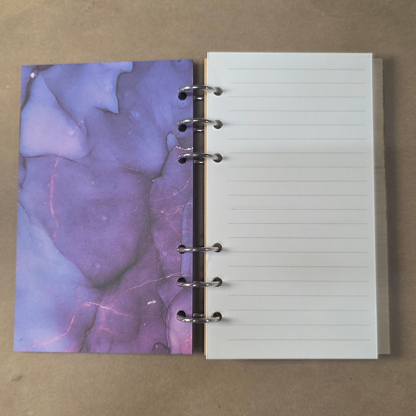 Flamingo Design Wood Refillable Notebook Journal A6