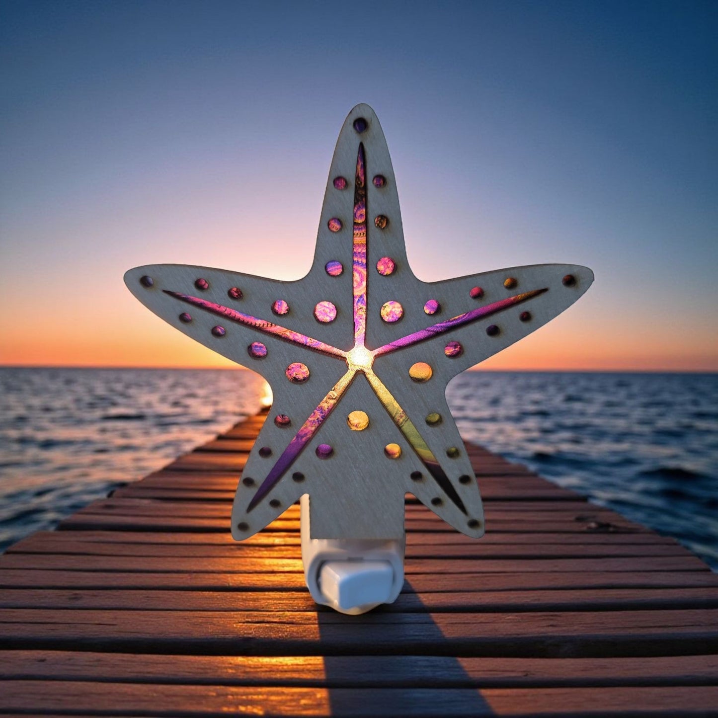 Starfish LED Nightlight - Tropical Coastal Beach Decor Night Light