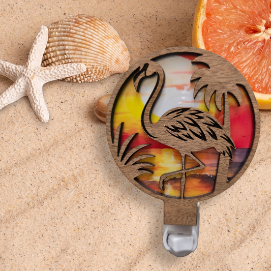 Flamingo LED Tropical Coastal Nightlight