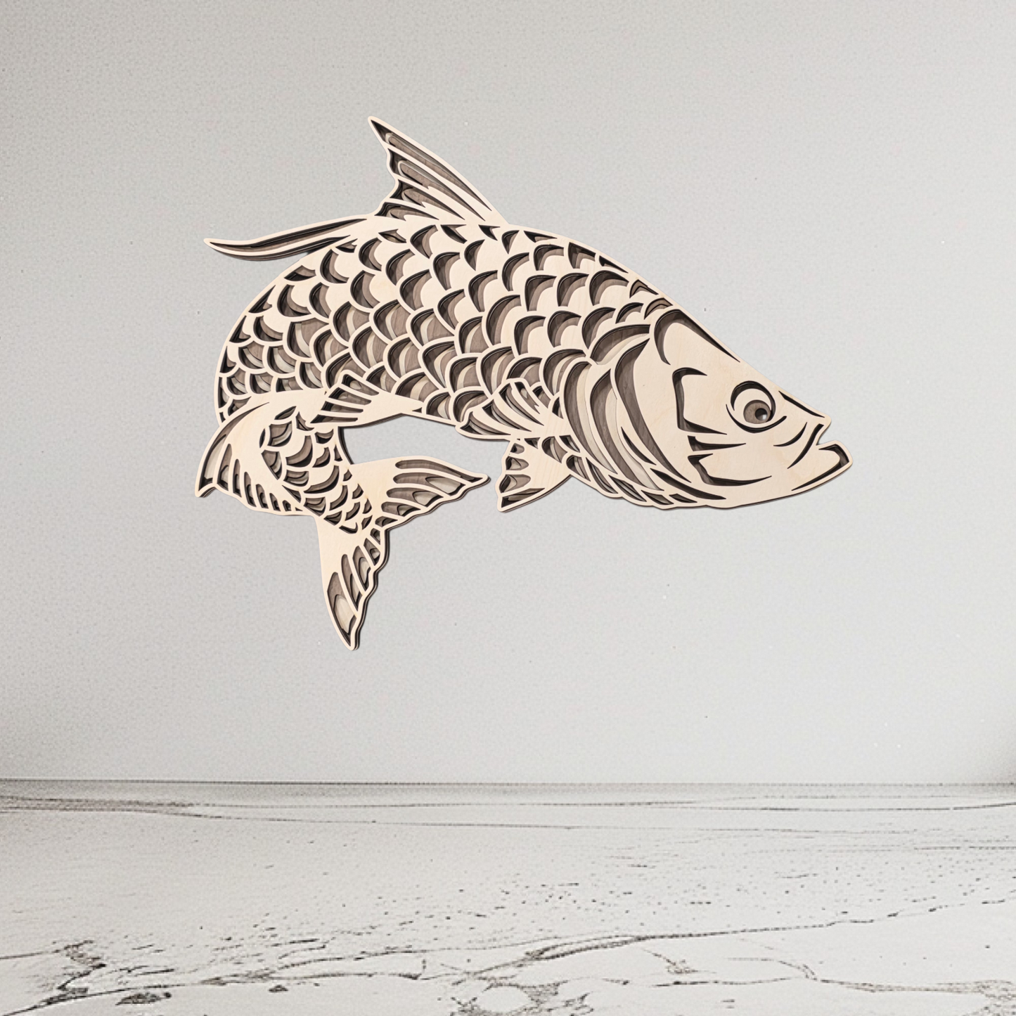 Multi-layer Tarpon Wall Art & Home Decor